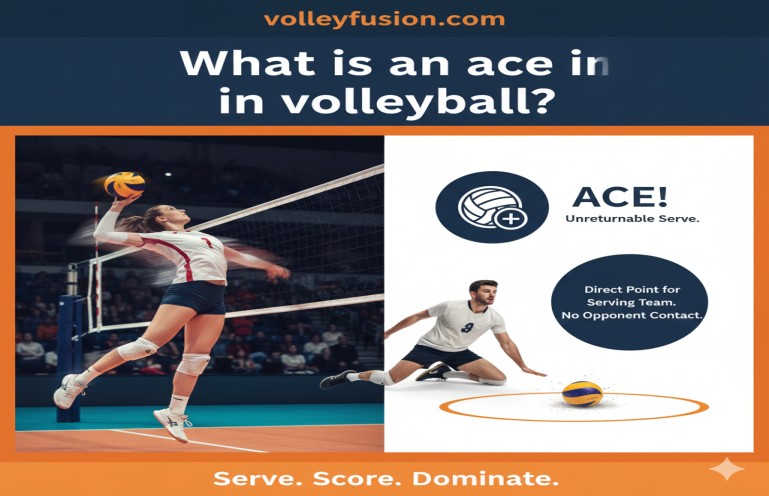 What is an ace in volleyball